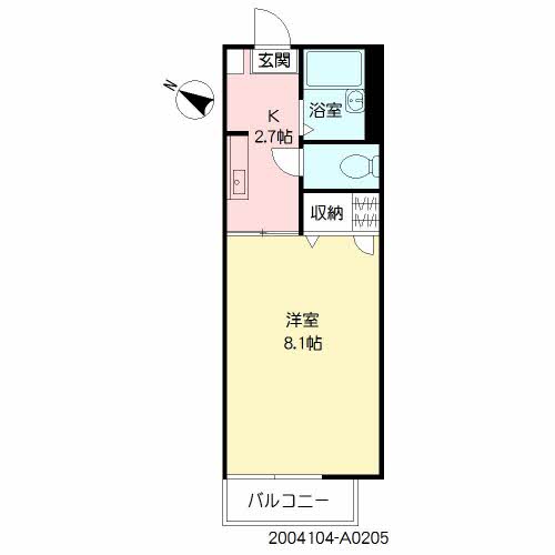 サンハイム26Aの間取り