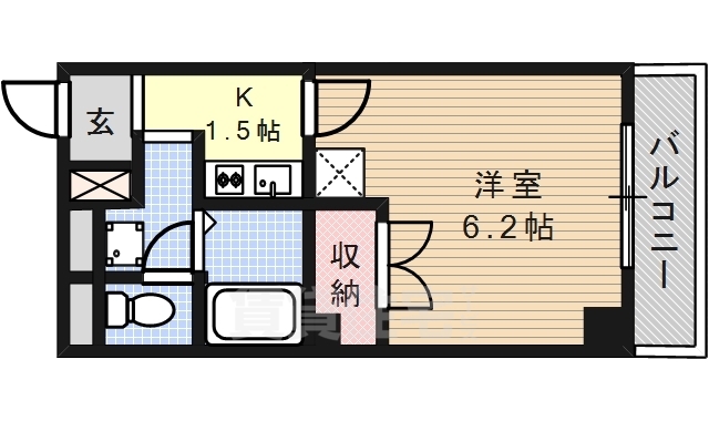 アンプルールフェールVert2の間取り