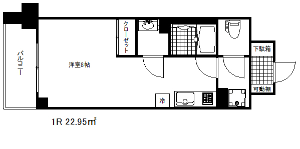 アスヴェル兵庫駅前の間取り