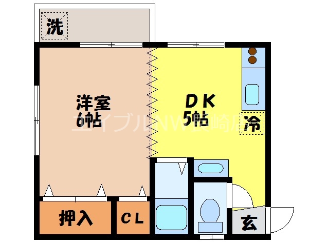 コーポウエストヒルの間取り