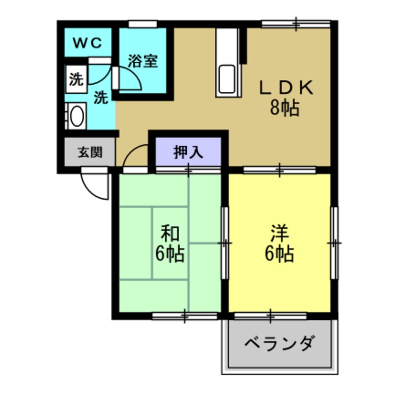 ゴールドハイツＣ棟の間取り