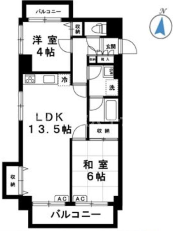 豊島区高松のマンションの間取り