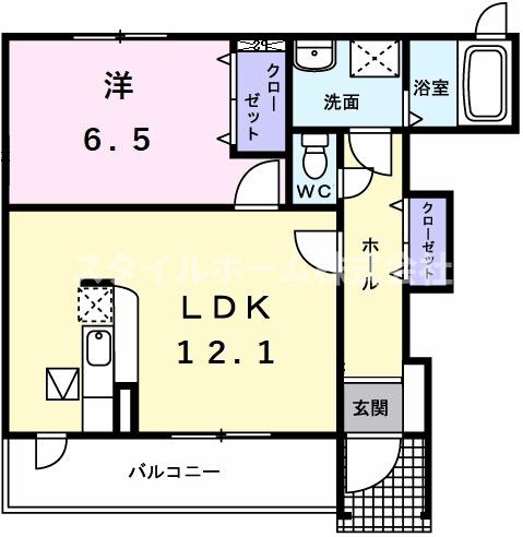 メゾンヌフファミーエ　IIの間取り