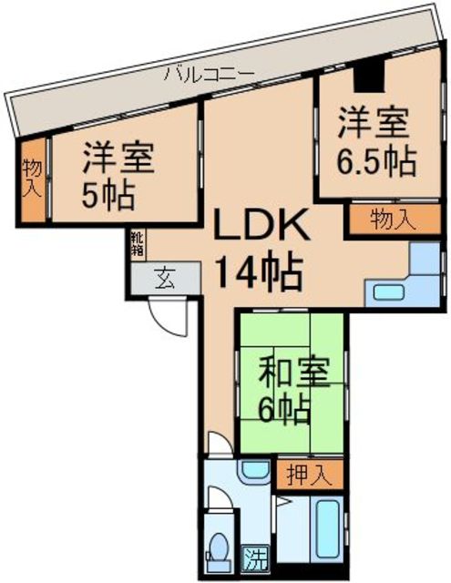 第２宝伊ビルの間取り