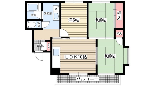 レッドサン・イケヤIIの間取り