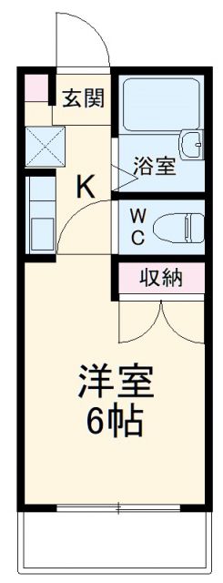 袋井市神長のアパートの間取り