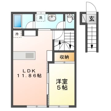 Floraison A・B(フロレゾンA・B）の間取り