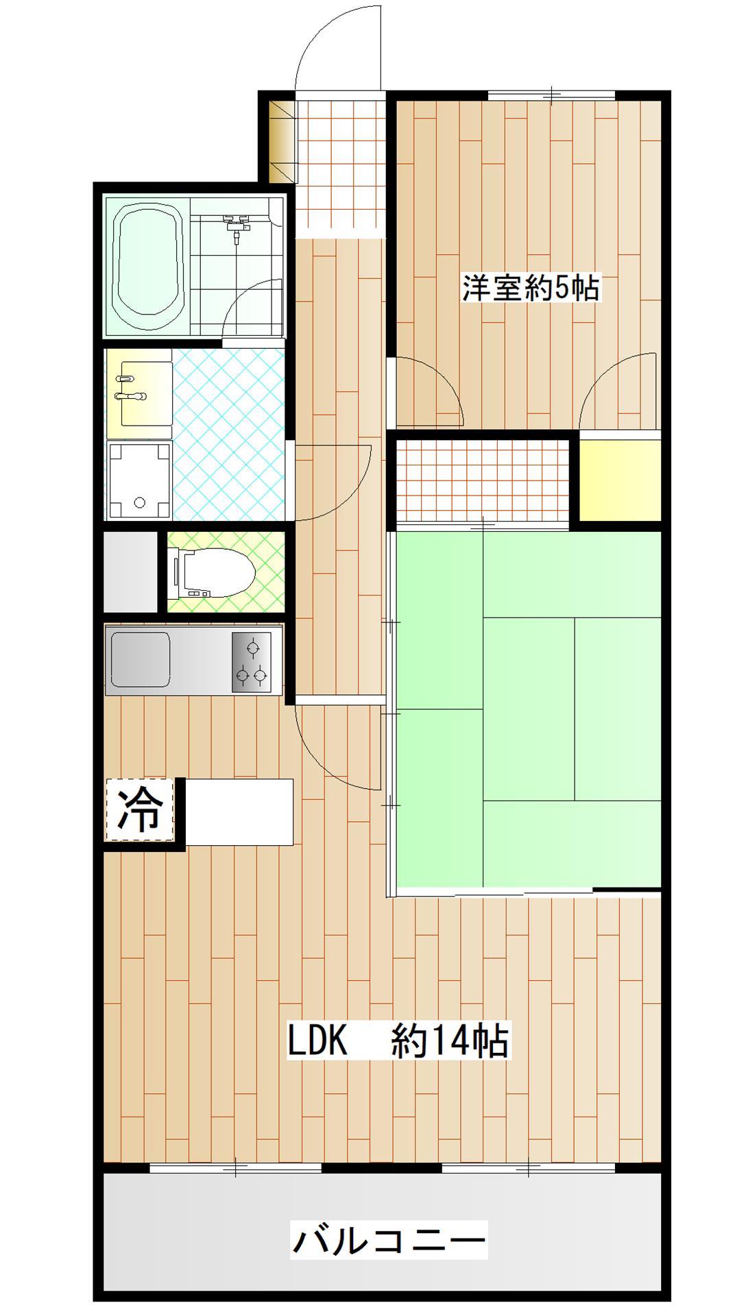 サンロード広瀬川の間取り