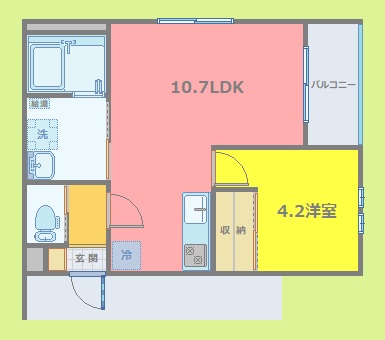 レガルバ富田の間取り