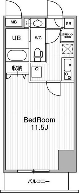 アーバンフラッツ池袋プレミアムの間取り