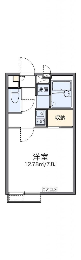 レオパレスラーナの間取り