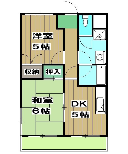 京都市西京区桂巽町のマンションの間取り