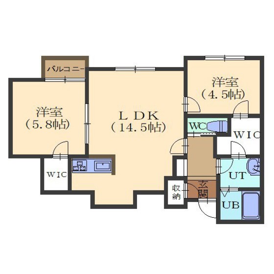 リアライズ松陰Iの間取り