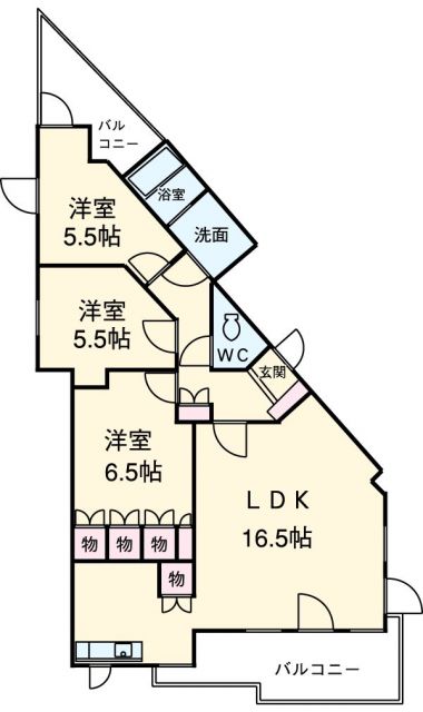 Ｎｓ２１やごとの間取り