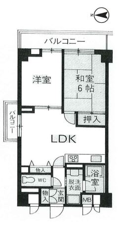 【パインコート梅屋敷の間取り】