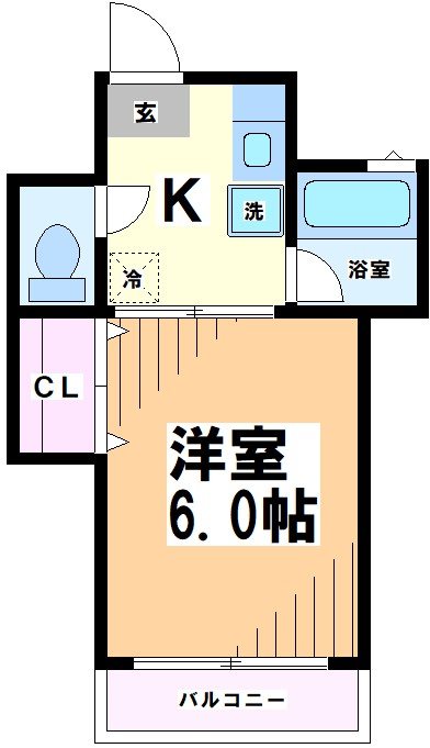 世田谷区北烏山のマンションの間取り