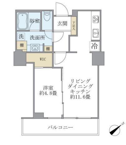 東京ツインパークス　ライトウィングの間取り