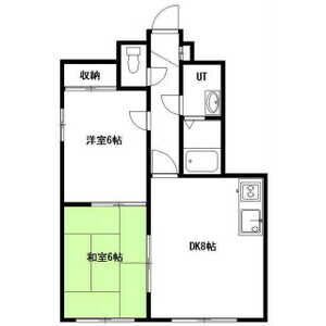 札幌市白石区北郷六条のアパートの間取り