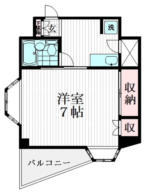 プランドール梅島の間取り