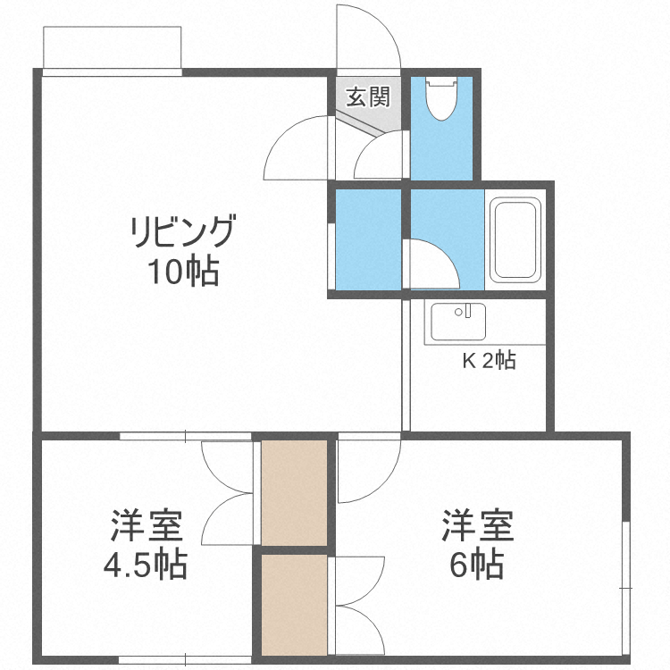 プラタナス曙Ｂの間取り