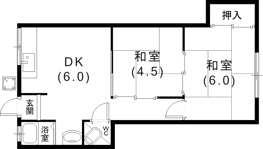 セイワハイツ南棟の間取り