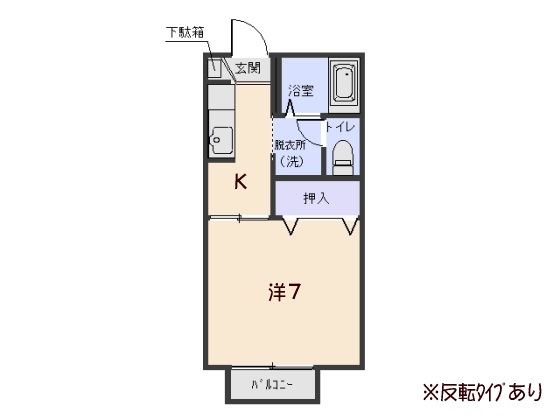 カオリーモ青山　Ｂの間取り