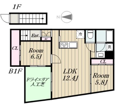 Grand Peak Waseda　グランドピーク早稲田の間取り