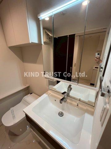 洗面設備　広い洗面スペース