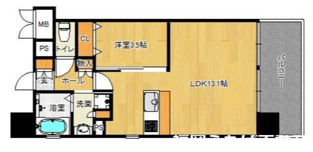 グラナス下大利駅前の間取り