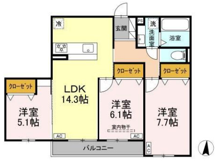 メゾン　ド　アンの間取り