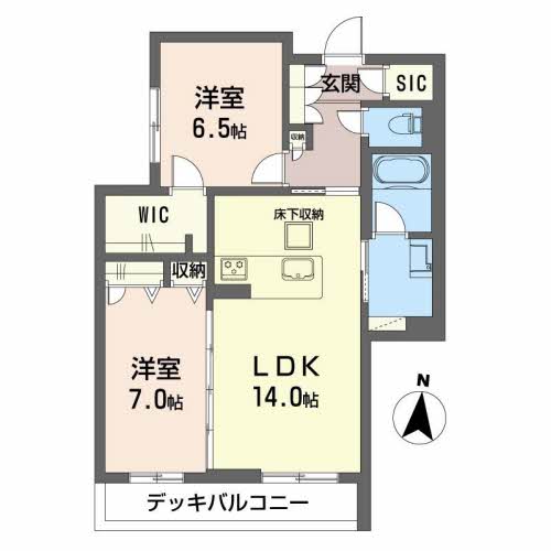 コティマ生駒駅前の間取り