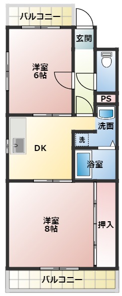 ファミーユおおぶの間取り