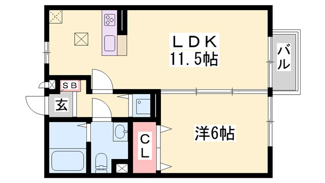 サンリッチ和田の間取り