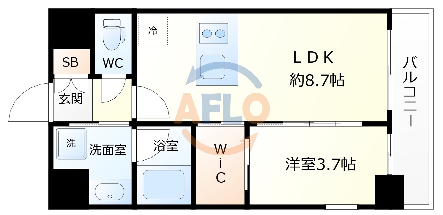 リヴェント福島の間取り