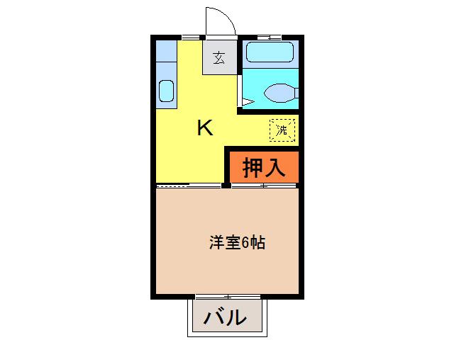 東郷ダイゴハイツA・Bの間取り