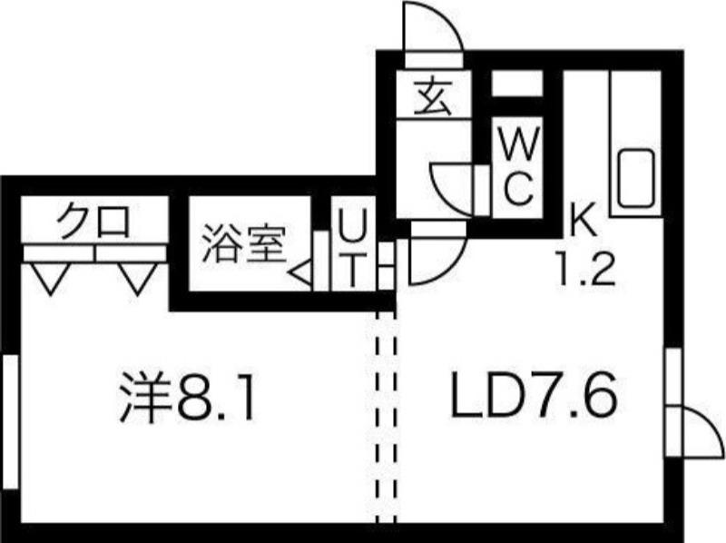 シルキーハイツ第2の間取り