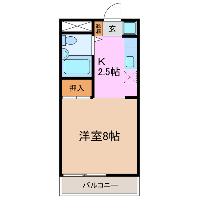 第二ビューハイツ兄山の間取り