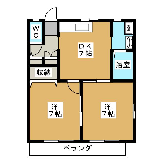 ディアス中村Ａの間取り