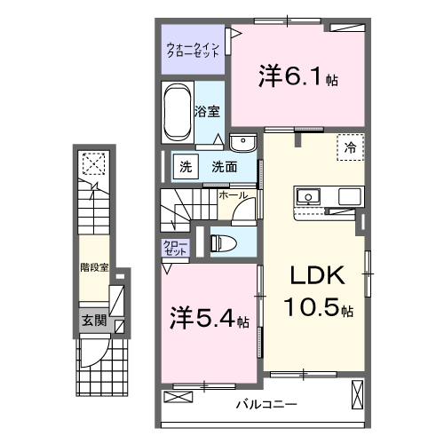 リデアル三川　AA202の間取り