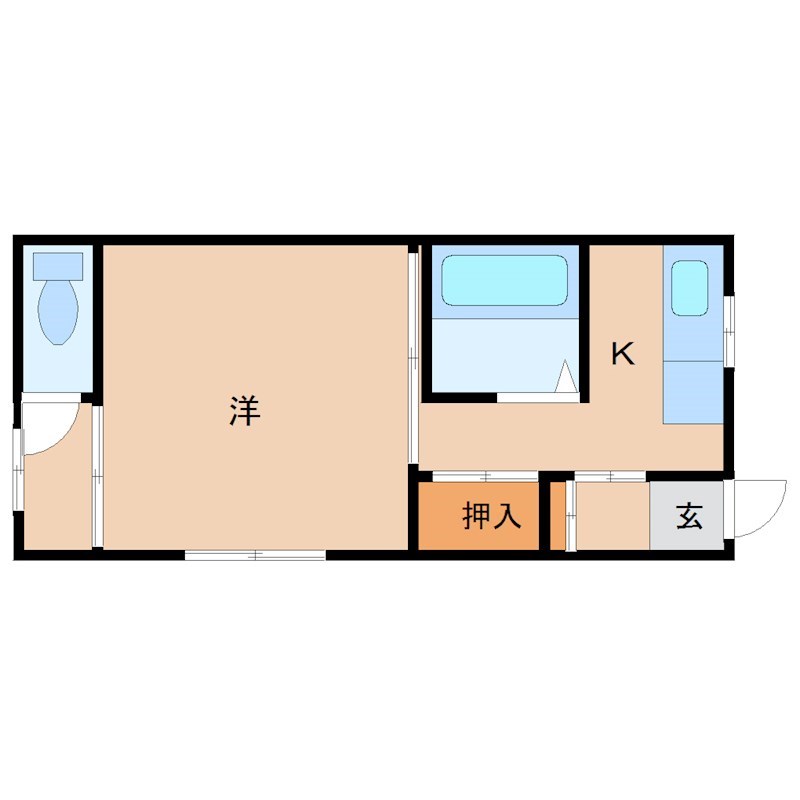 道意町中村荘の間取り