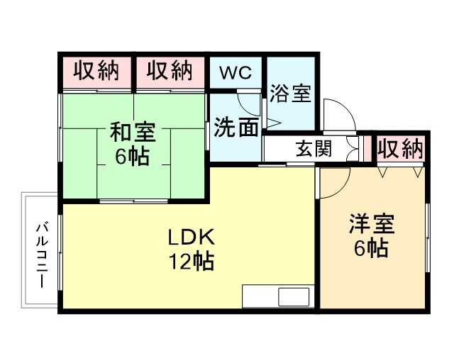 【ヌーベル山口Ｂ棟の間取り】