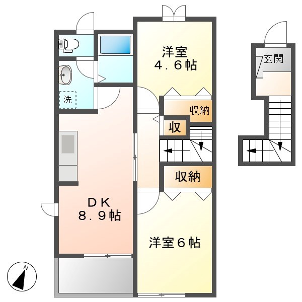 エクセレント２８　Bの間取り