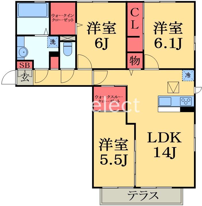 【市原市姉崎西のアパートの間取り】