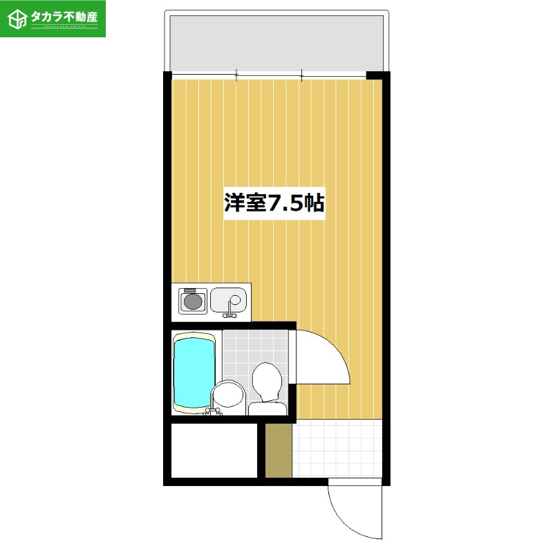 皐月マンション第三大分の間取り