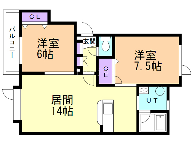 カームハウスIの間取り