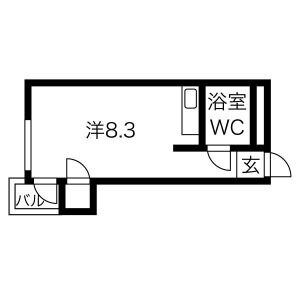 福岡市博多区昭南町のマンションの間取り