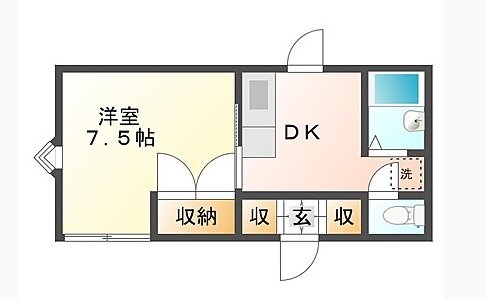 アップルＬの間取り