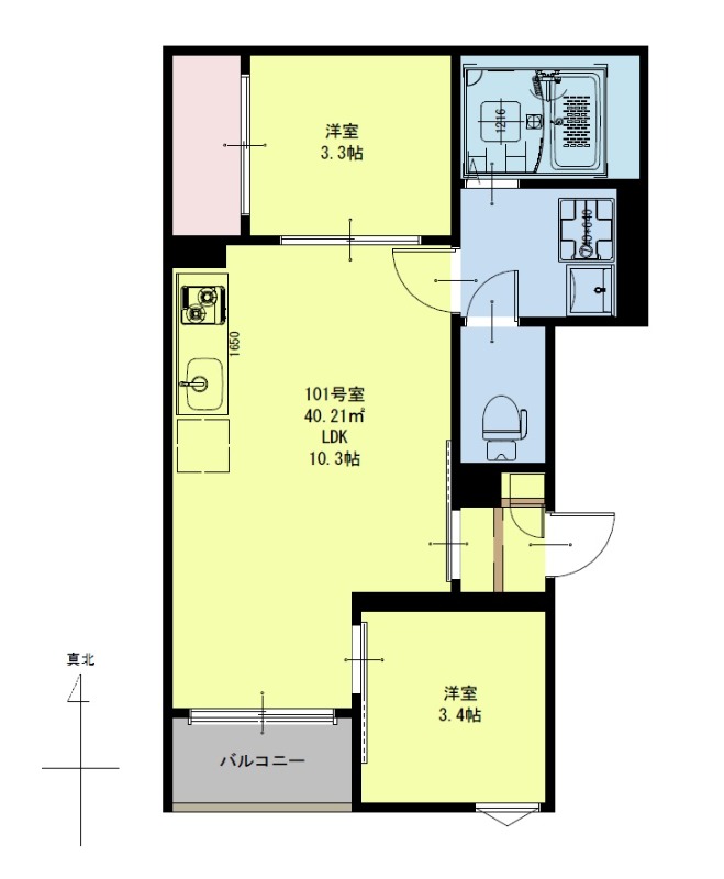 REGALEST東照宮South eastの間取り