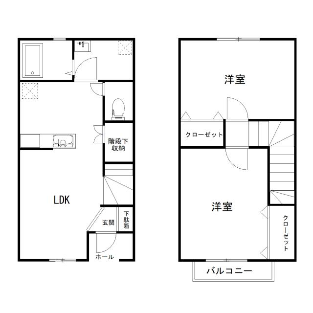 メゾンクレール江崎の間取り