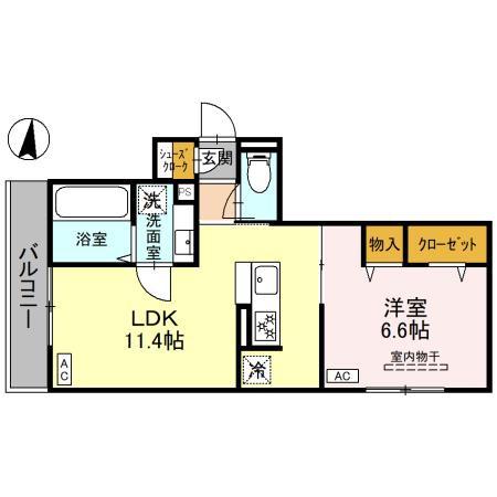 Ｄアヴァンス千間台東　Ｂ棟の間取り